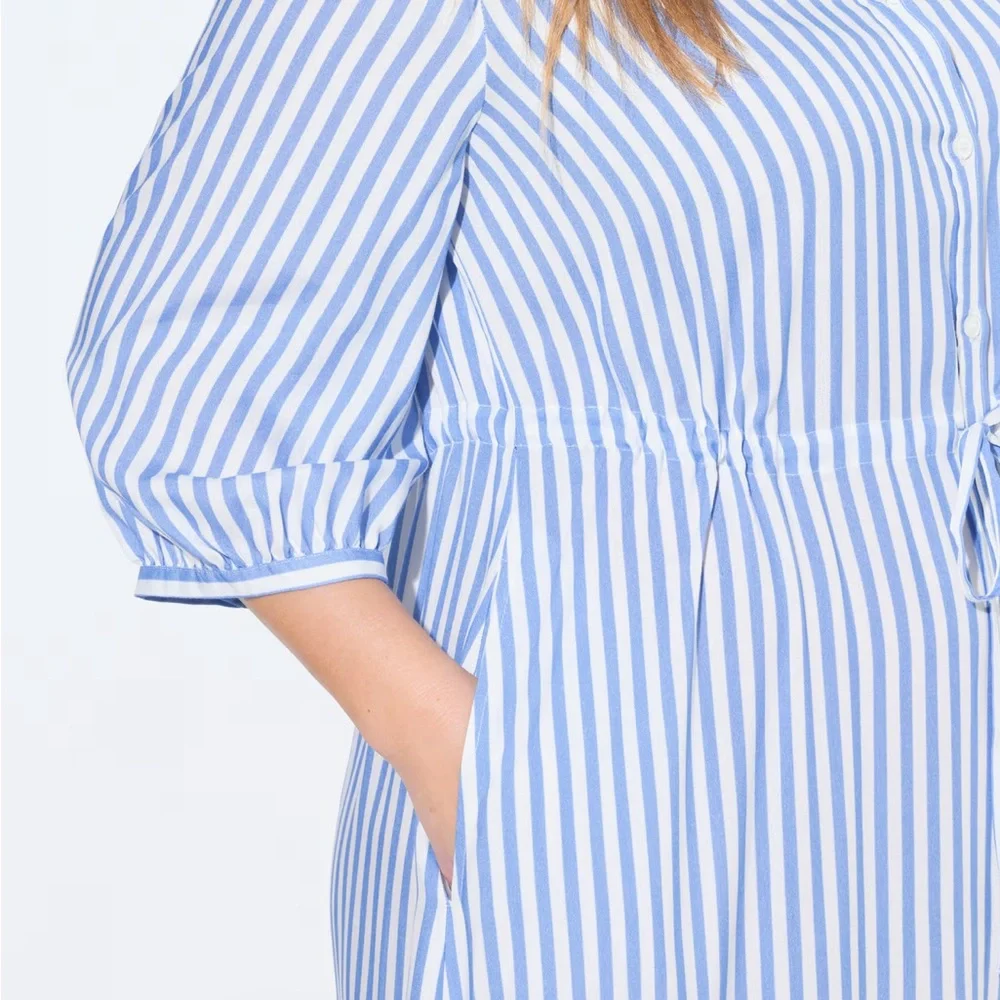 Ulla Popken Striped Shirtdress - Picture 7 of 7